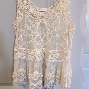 Express Women’s Size S Lacy Tank